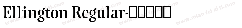 Ellington Regular字体转换